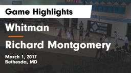 Whitman  vs Richard Montgomery  Game Highlights - March 1, 2017