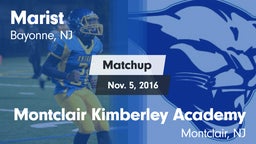 Matchup: Marist  vs. Montclair Kimberley Academy 2016