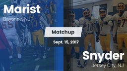 Matchup: Marist  vs. Snyder  2017