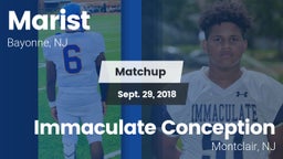Matchup: Marist  vs. Immaculate Conception  2018