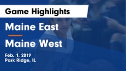 Maine East  vs Maine West  Game Highlights - Feb. 1, 2019