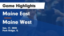 Maine East  vs Maine West Game Highlights - Jan. 17, 2020