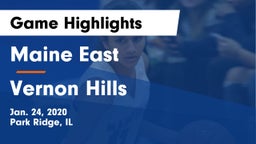 Maine East  vs Vernon Hills  Game Highlights - Jan. 24, 2020