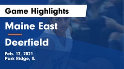 Maine East  vs Deerfield  Game Highlights - Feb. 12, 2021