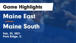 Maine East  vs Maine South  Game Highlights - Feb. 23, 2021