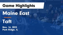 Maine East  vs Taft  Game Highlights - Nov. 16, 2023