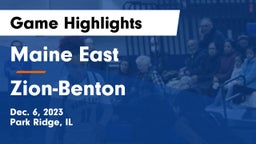 Maine East  vs Zion-Benton  Game Highlights - Dec. 6, 2023