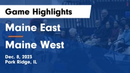 Maine East  vs Maine West  Game Highlights - Dec. 8, 2023