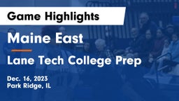 Maine East  vs Lane Tech College Prep Game Highlights - Dec. 16, 2023