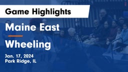 Maine East  vs Wheeling  Game Highlights - Jan. 17, 2024
