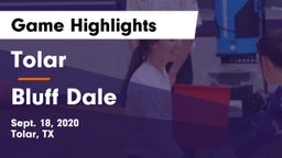 Tolar  vs Bluff Dale Game Highlights - Sept. 18, 2020