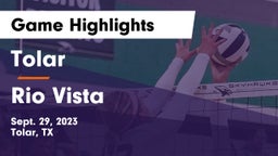 Tolar  vs Rio Vista Game Highlights - Sept. 29, 2023