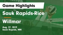 Sauk Rapids-Rice  vs Willmar  Game Highlights - Aug. 27, 2019