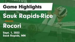 Sauk Rapids-Rice  vs Rocori  Game Highlights - Sept. 1, 2022