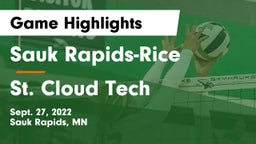 Sauk Rapids-Rice  vs St. Cloud Tech Game Highlights - Sept. 27, 2022