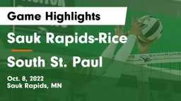 Sauk Rapids-Rice  vs South St. Paul  Game Highlights - Oct. 8, 2022