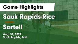 Sauk Rapids-Rice  vs Sartell  Game Highlights - Aug. 31, 2023