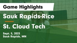 Sauk Rapids-Rice  vs St. Cloud Tech Game Highlights - Sept. 5, 2023