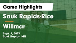 Sauk Rapids-Rice  vs Willmar  Game Highlights - Sept. 7, 2023