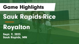 Sauk Rapids-Rice  vs Royalton  Game Highlights - Sept. 9, 2023