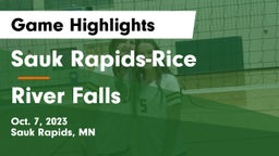 Sauk Rapids-Rice  vs River Falls  Game Highlights - Oct. 7, 2023