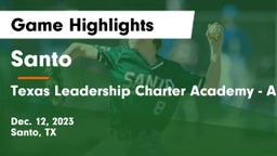 Santo  vs Texas Leadership Charter Academy - Abilene Game Highlights - Dec. 12, 2023