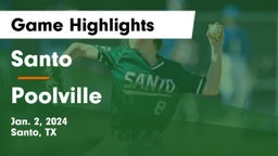 Santo  vs Poolville  Game Highlights - Jan. 2, 2024
