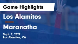 Los Alamitos  vs Maranatha Game Highlights - Sept. 9, 2022