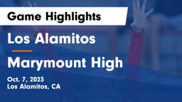 Los Alamitos  vs Marymount High Game Highlights - Oct. 7, 2023