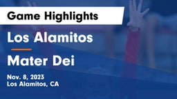 Los Alamitos  vs Mater Dei  Game Highlights - Nov. 8, 2023