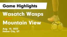 Wasatch Wasps vs Mountain View  Game Highlights - Aug. 10, 2023