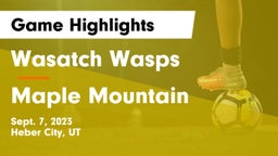 Wasatch Wasps vs Maple Mountain  Game Highlights - Sept. 7, 2023