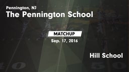 Matchup: Pennington vs. Hill School 2016