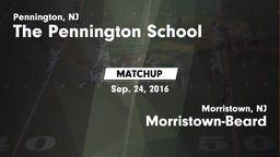 Matchup: Pennington vs. Morristown-Beard  2016