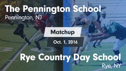 Matchup: Pennington vs. Rye Country Day School 2016