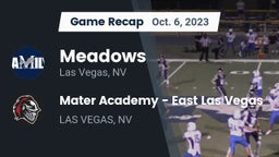 Recap: Meadows  vs. Mater Academy - East Las Vegas  2023
