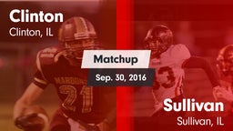 Matchup: Clinton  vs. Sullivan  2016