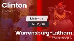 Matchup: Clinton  vs. Warrensburg-Latham  2019