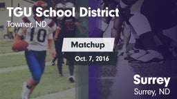 Matchup: TGU School District vs. Surrey  2016