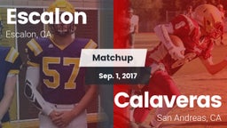 Matchup: Escalon  vs. Calaveras  2017