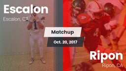 Matchup: Escalon  vs. Ripon  2017