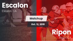 Matchup: Escalon  vs. Ripon  2018