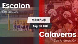Matchup: Escalon  vs. Calaveras  2019
