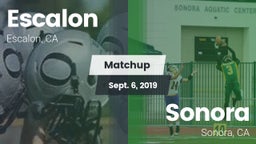 Matchup: Escalon  vs. Sonora  2019