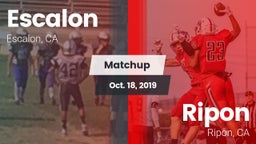 Matchup: Escalon  vs. Ripon  2019