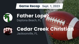 Recap: Father Lopez  vs. Cedar Creek Christian  2023