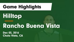 Hilltop  vs Rancho Buena Vista Game Highlights - Dec 03, 2016