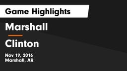 Marshall  vs Clinton  Game Highlights - Nov 19, 2016