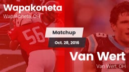 Matchup: Wapakoneta High vs. Van Wert  2016