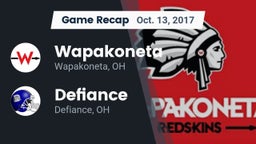 Recap: Wapakoneta  vs. Defiance  2017